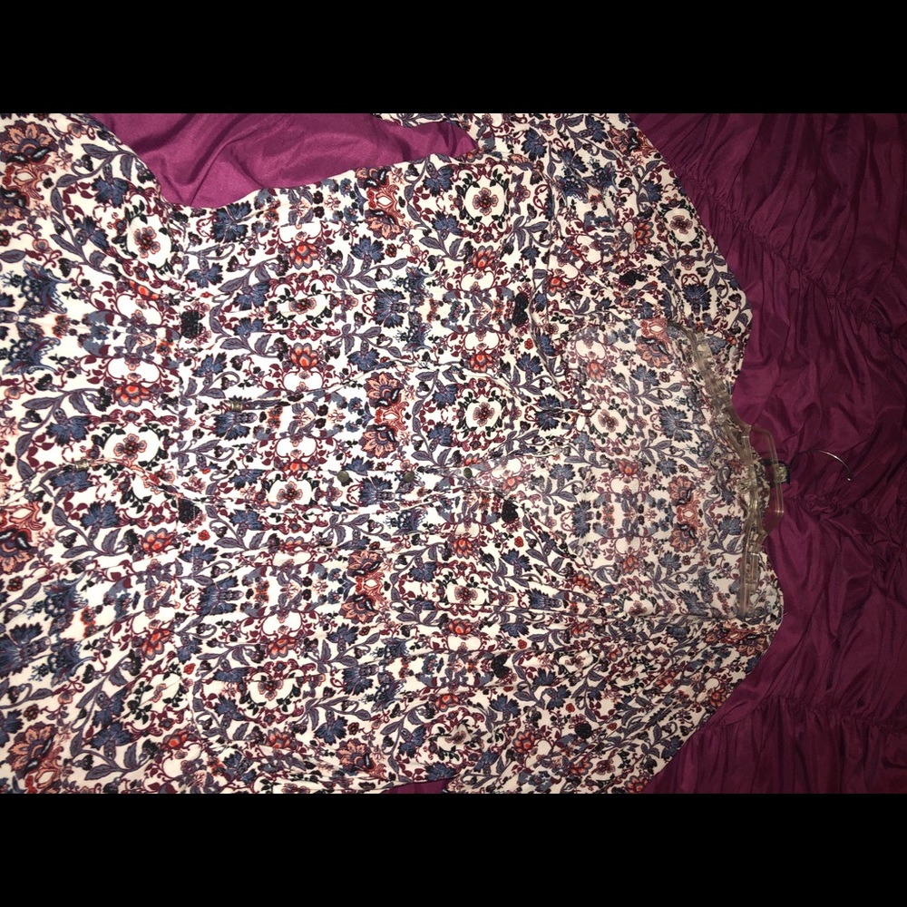 American Eagle Floral Romper